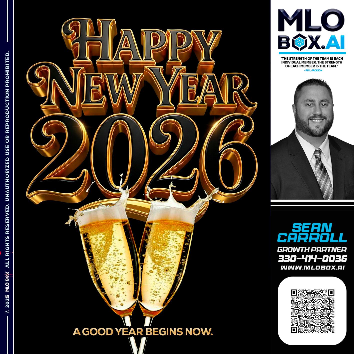HAPPY NEW YEAR - Sean Carroll -Mortgage Loan Originator