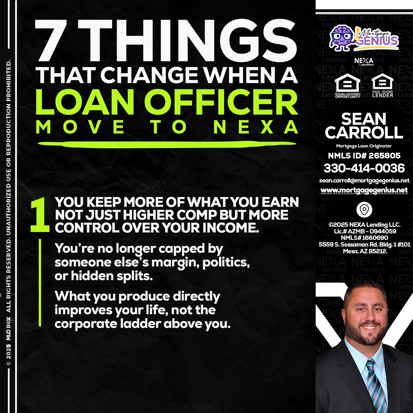7 THINGS (1) - Sean Carroll -Mortgage Loan Originator