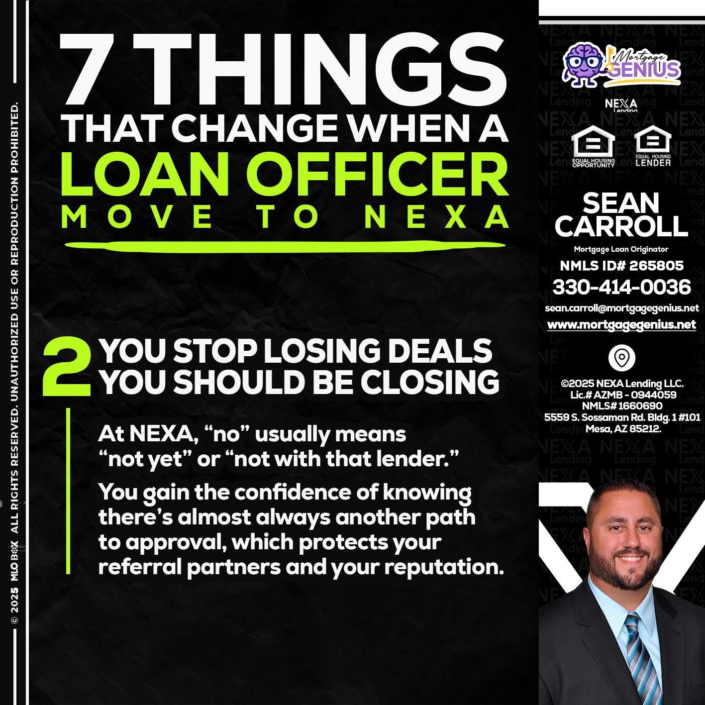 7 THINGS (2) - Sean Carroll -Mortgage Loan Originator