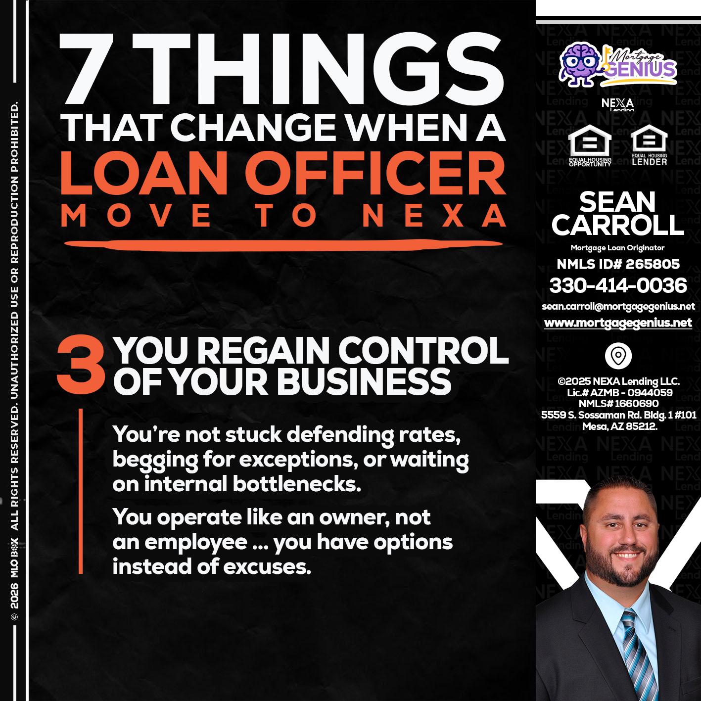 7 things (3) - Sean Carroll -Mortgage Loan Originator