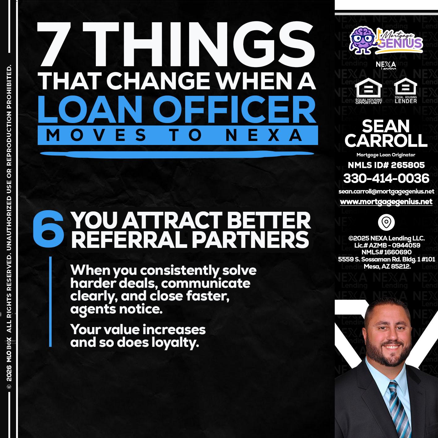 7 THINGS (6) - Sean Carroll -Mortgage Loan Originator