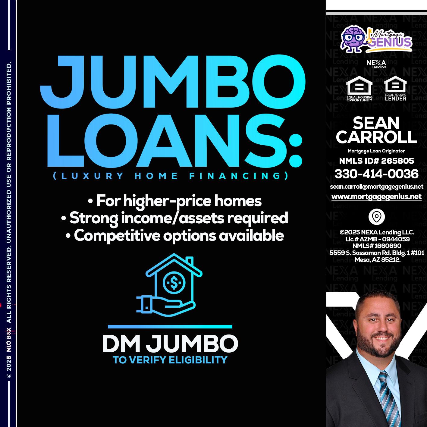 JUMBO LOANS - Sean Carroll -Mortgage Loan Originator