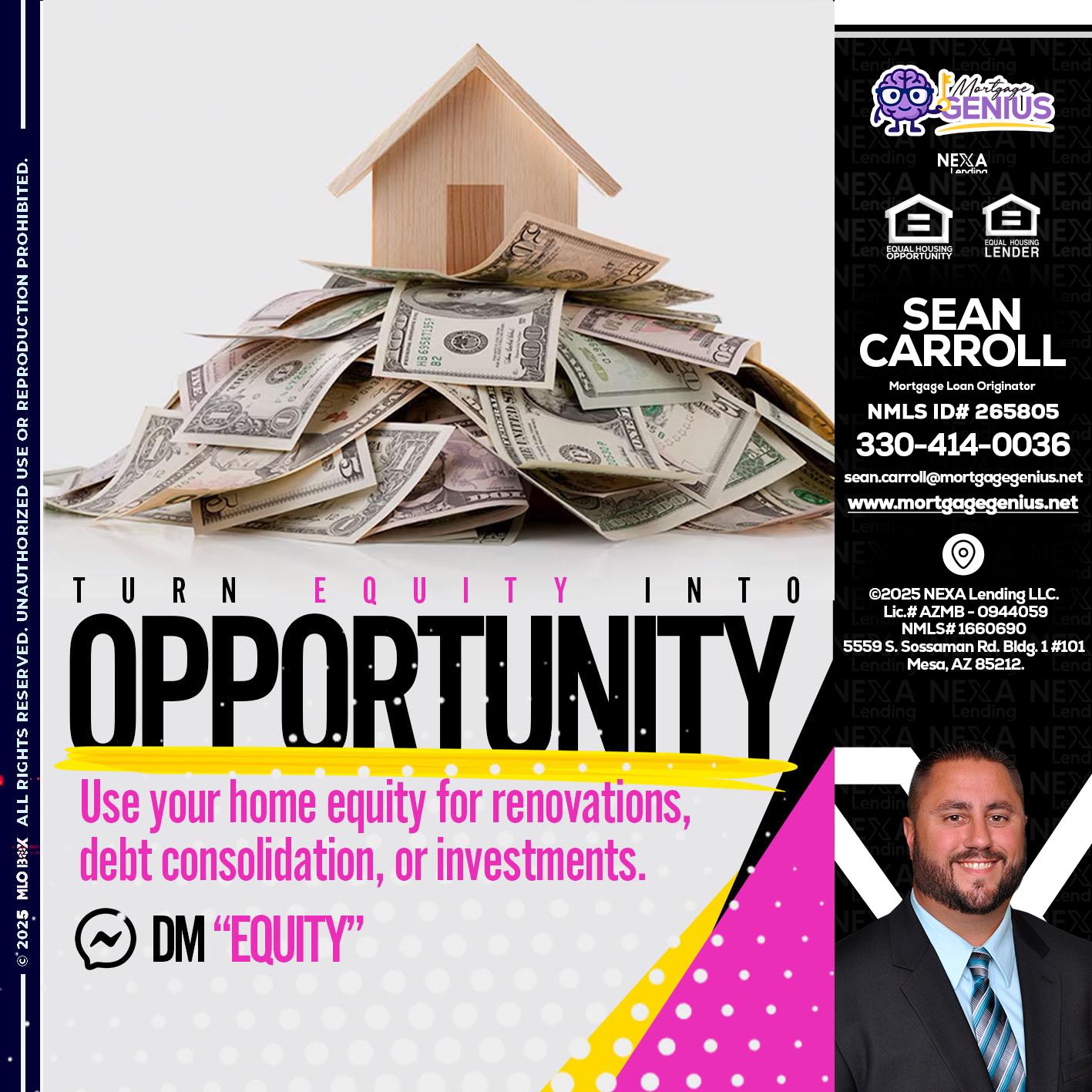 opportunity - Sean Carroll -Mortgage Loan Originator