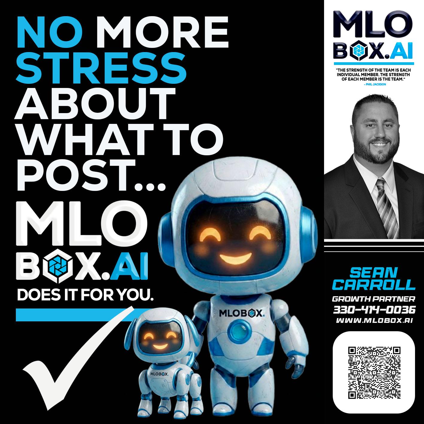 NO MORE STRESS - Sean Carroll -Mortgage Loan Originator