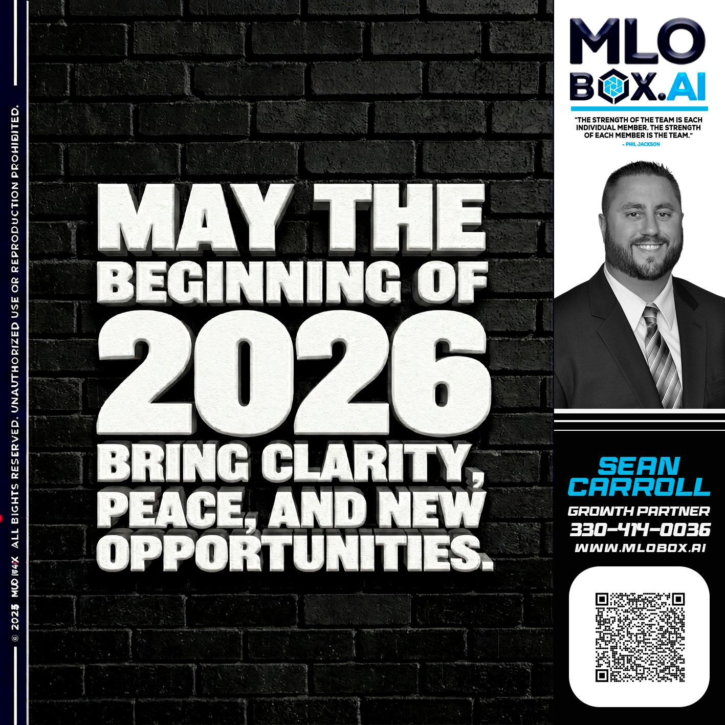 MAY THE 2026 - Sean Carroll -Mortgage Loan Originator