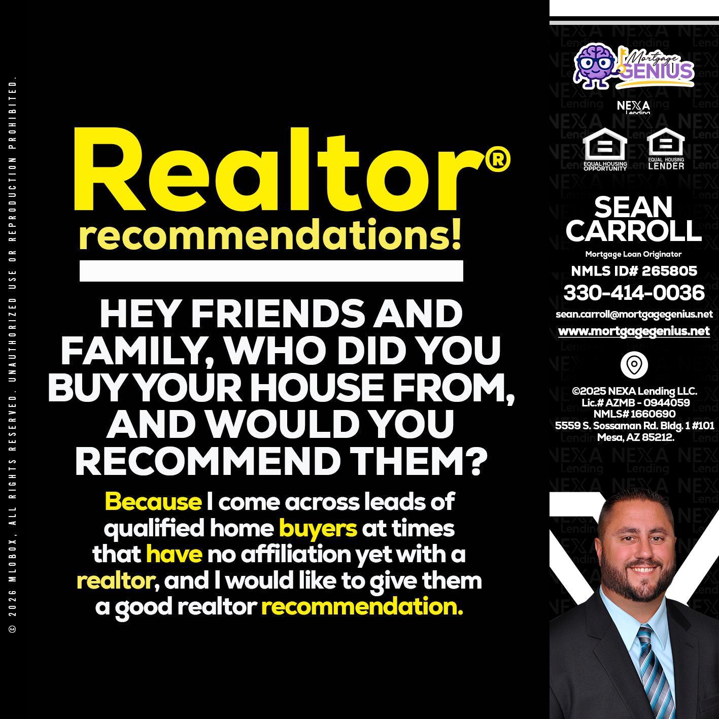 REALTOR - Sean Carroll -Mortgage Loan Originator