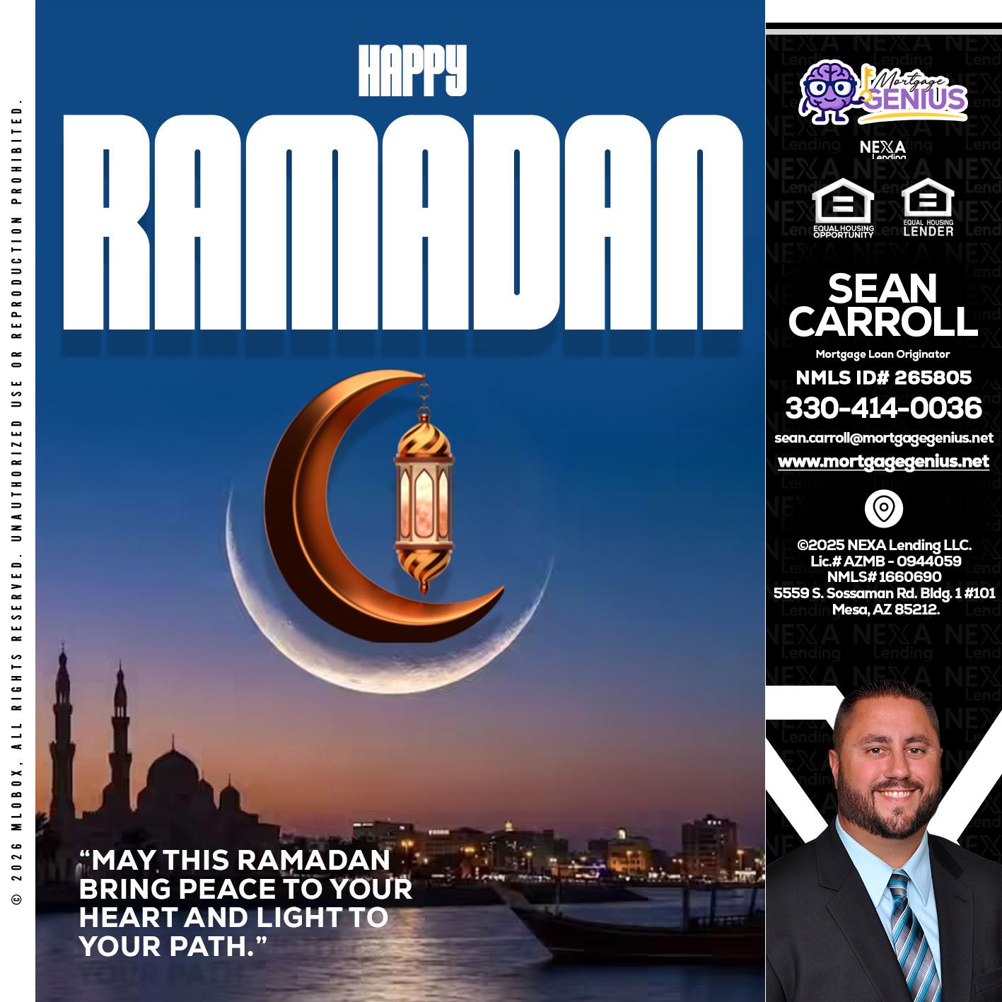 RAMADAN - Sean Carroll -Mortgage Loan Originator