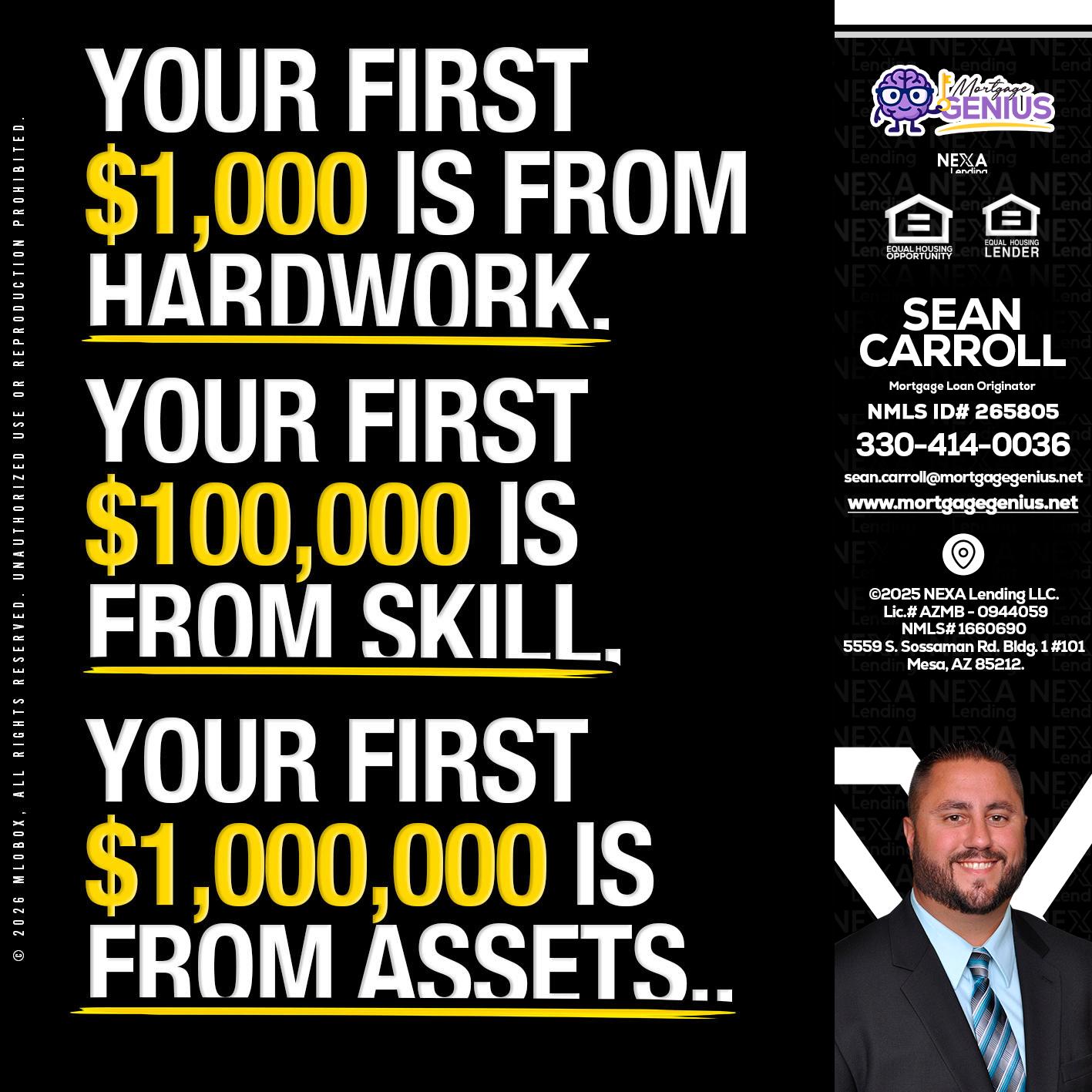 YOUR FIRST $1000 - Sean Carroll -Mortgage Loan Originator