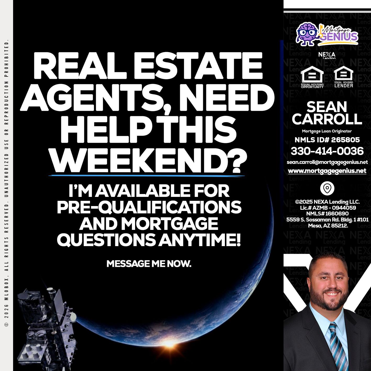 REAL ESTATE AGENTS - Sean Carroll -Mortgage Loan Originator