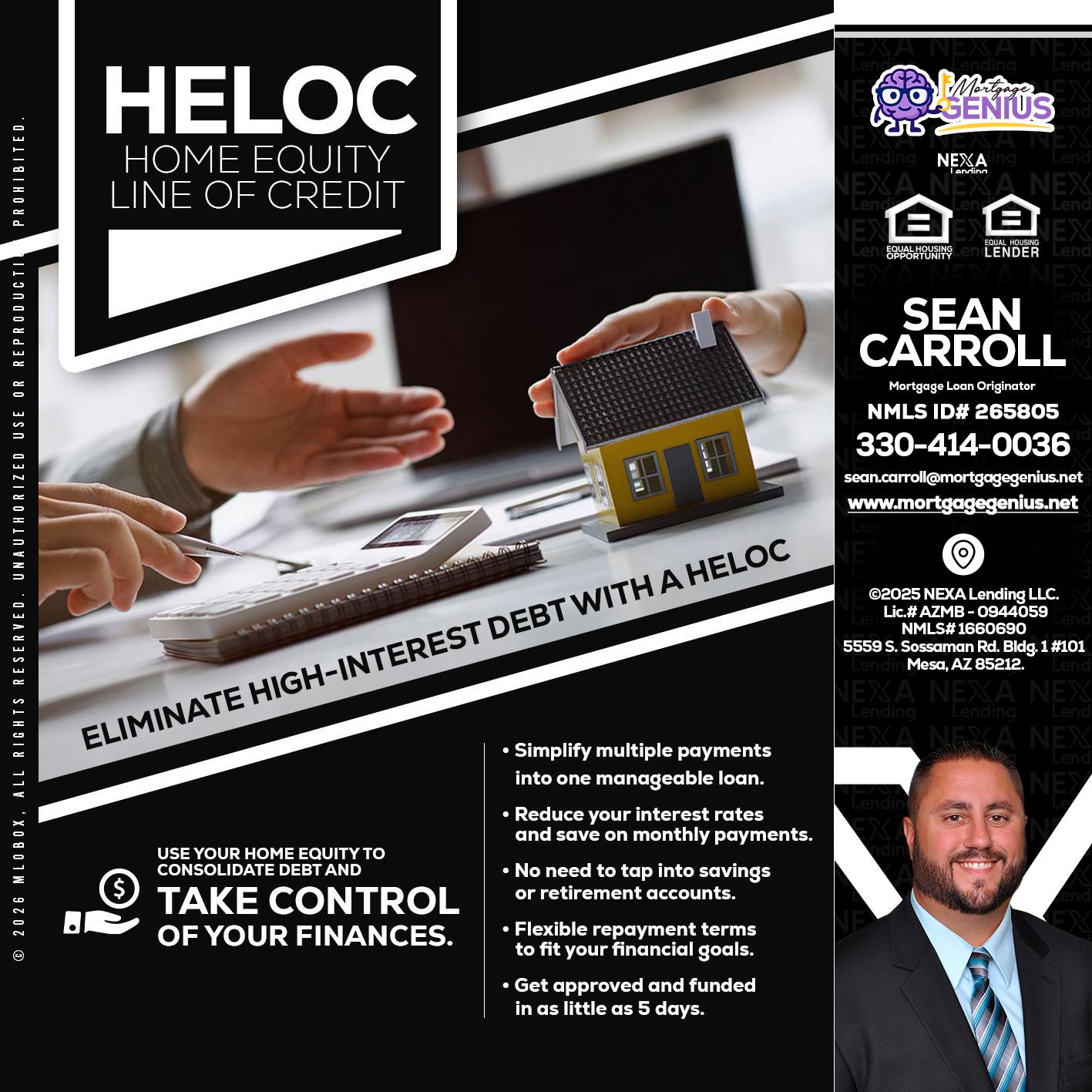 HELOC - Sean Carroll -Mortgage Loan Originator