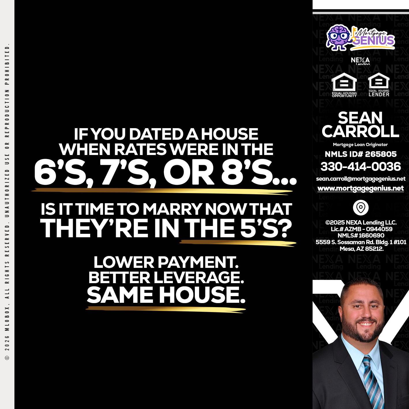 if you dated a house - Sean Carroll -Mortgage Loan Originator