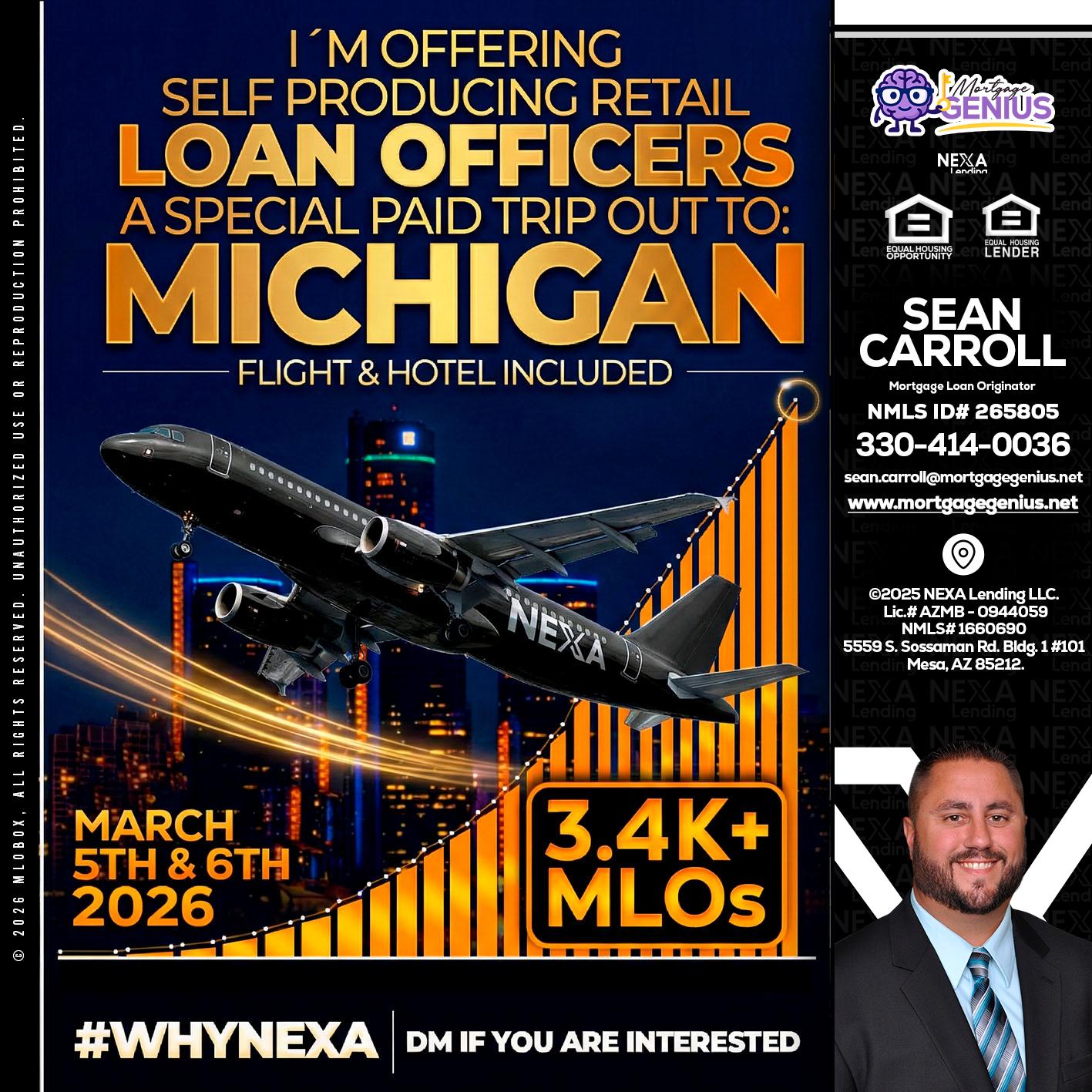MICHIGAN - Sean Carroll -Mortgage Loan Originator