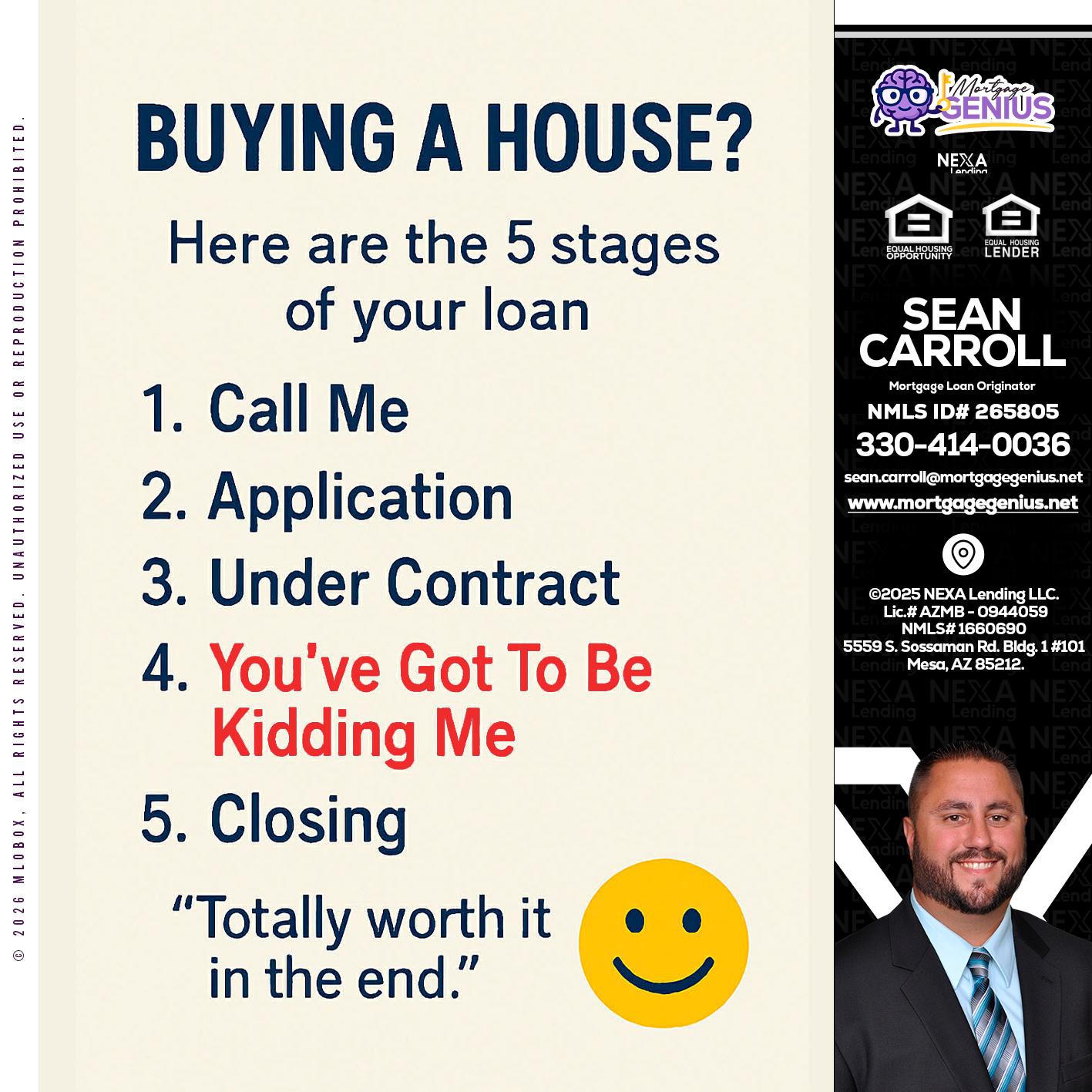 BUYING A HOUSE - Sean Carroll -Mortgage Loan Originator
