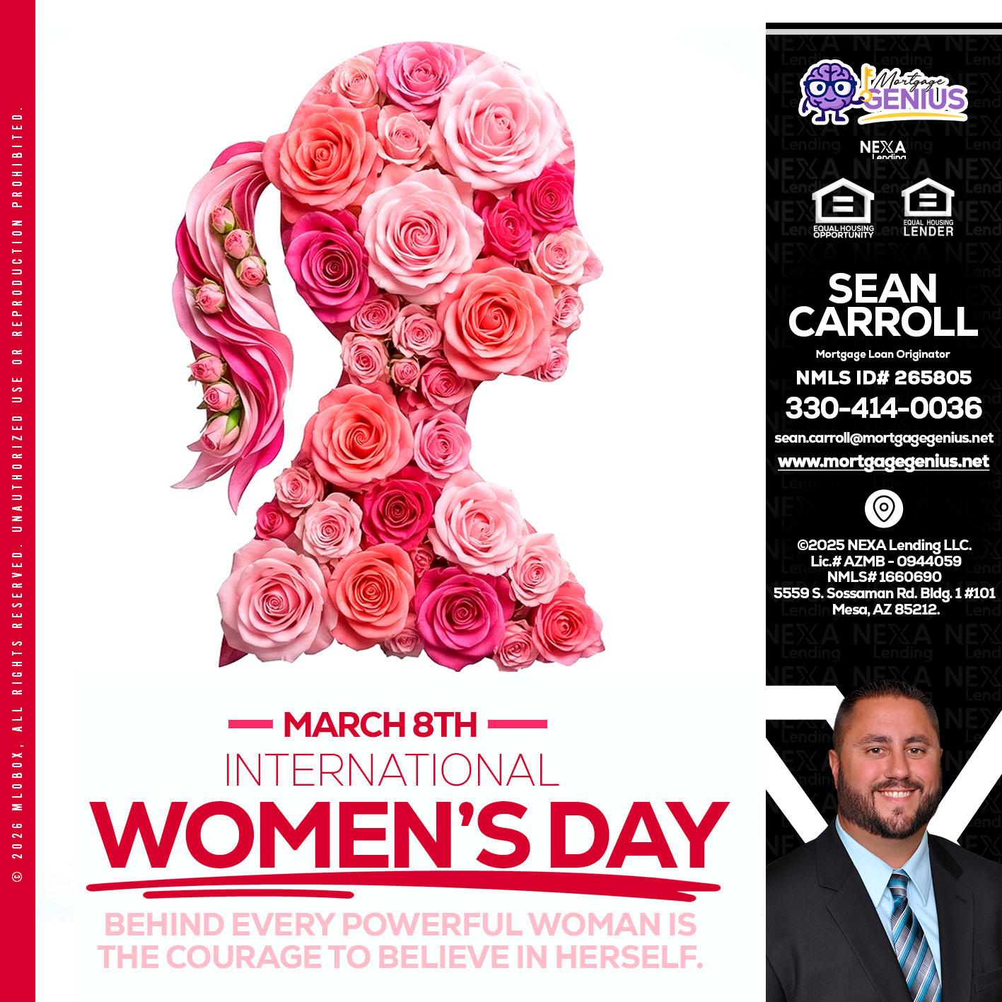 MARCH 8TH - Sean Carroll -Mortgage Loan Originator