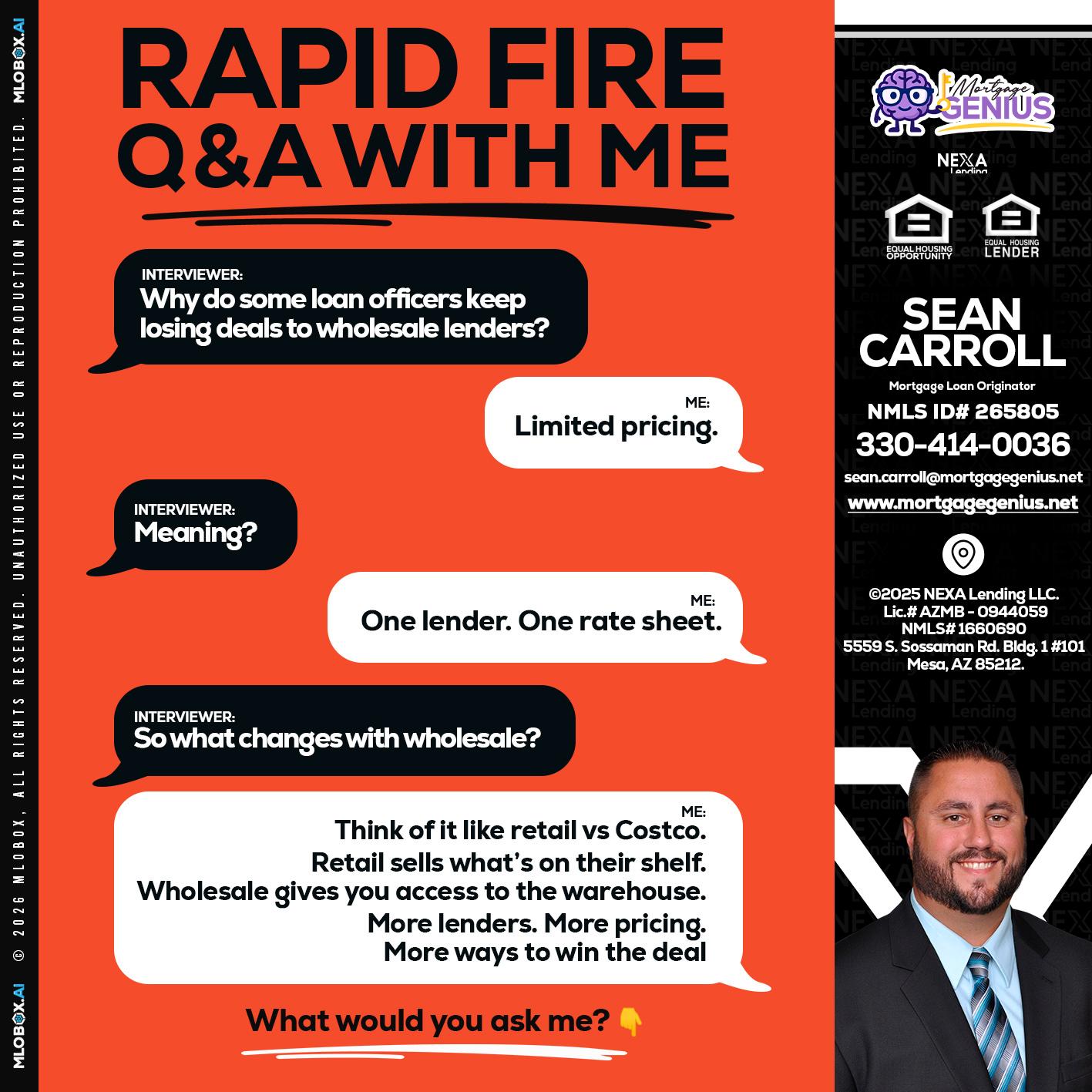 Q&A - Sean Carroll -Mortgage Loan Originator