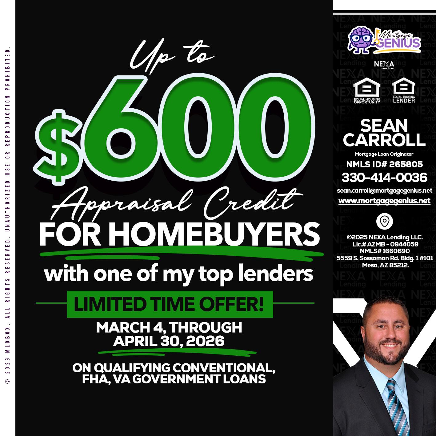 UP TO 600 - Sean Carroll -Mortgage Loan Originator