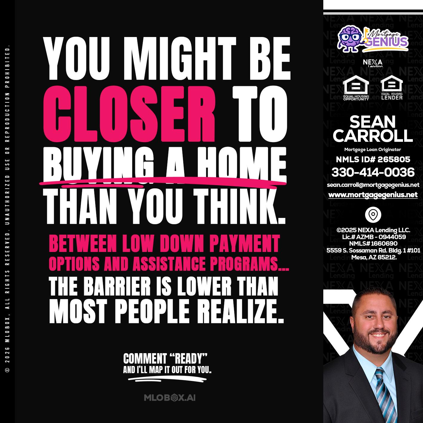 YOU MIGHT BE - Sean Carroll -Mortgage Loan Originator
