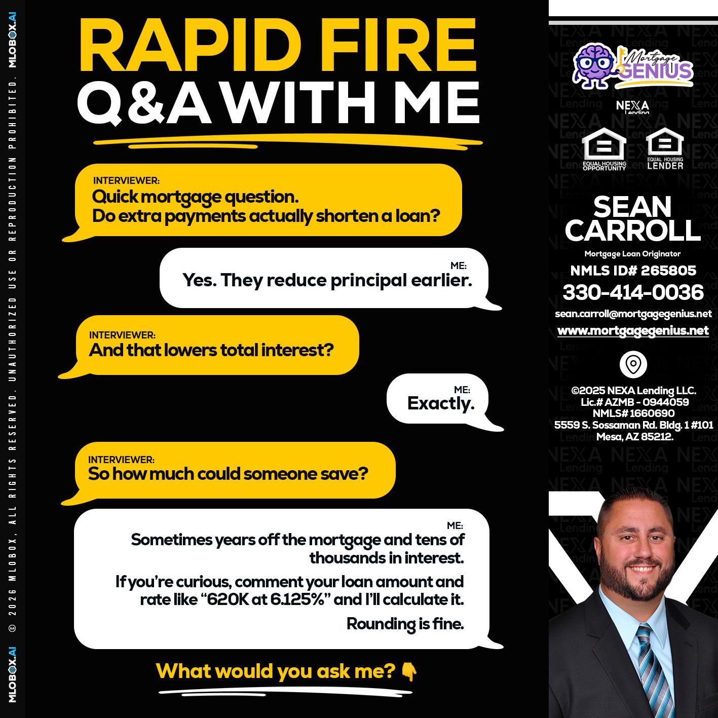 RAPID FIRE QA - Sean Carroll -Mortgage Loan Originator