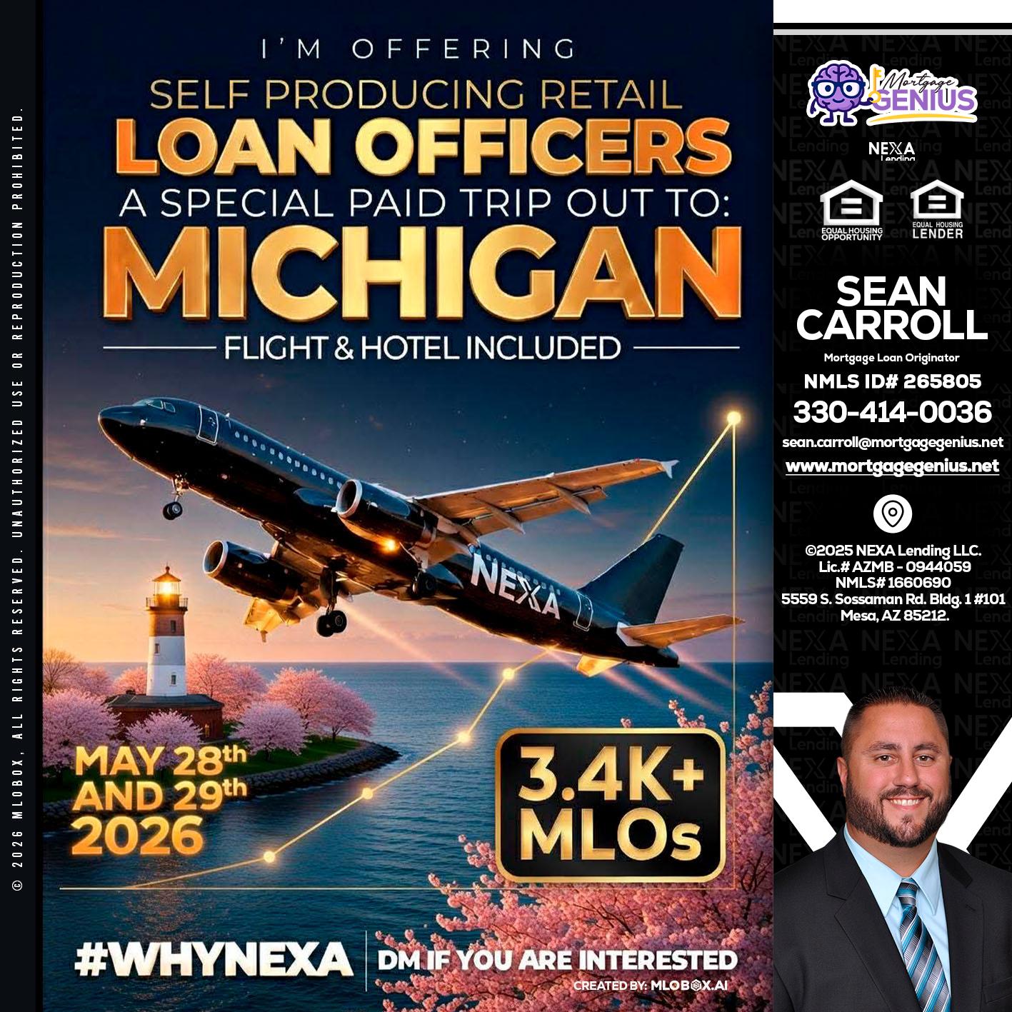 MICHIGAN TRIP - Sean Carroll -Mortgage Loan Originator