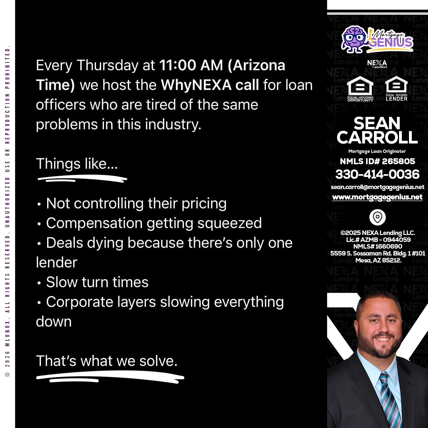 WHY NEXA - Sean Carroll -Mortgage Loan Originator