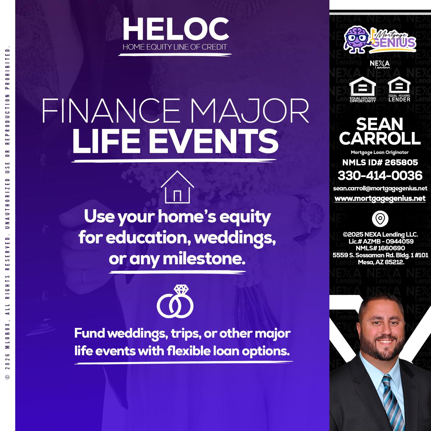 HELOC - Sean Carroll -Mortgage Loan Originator