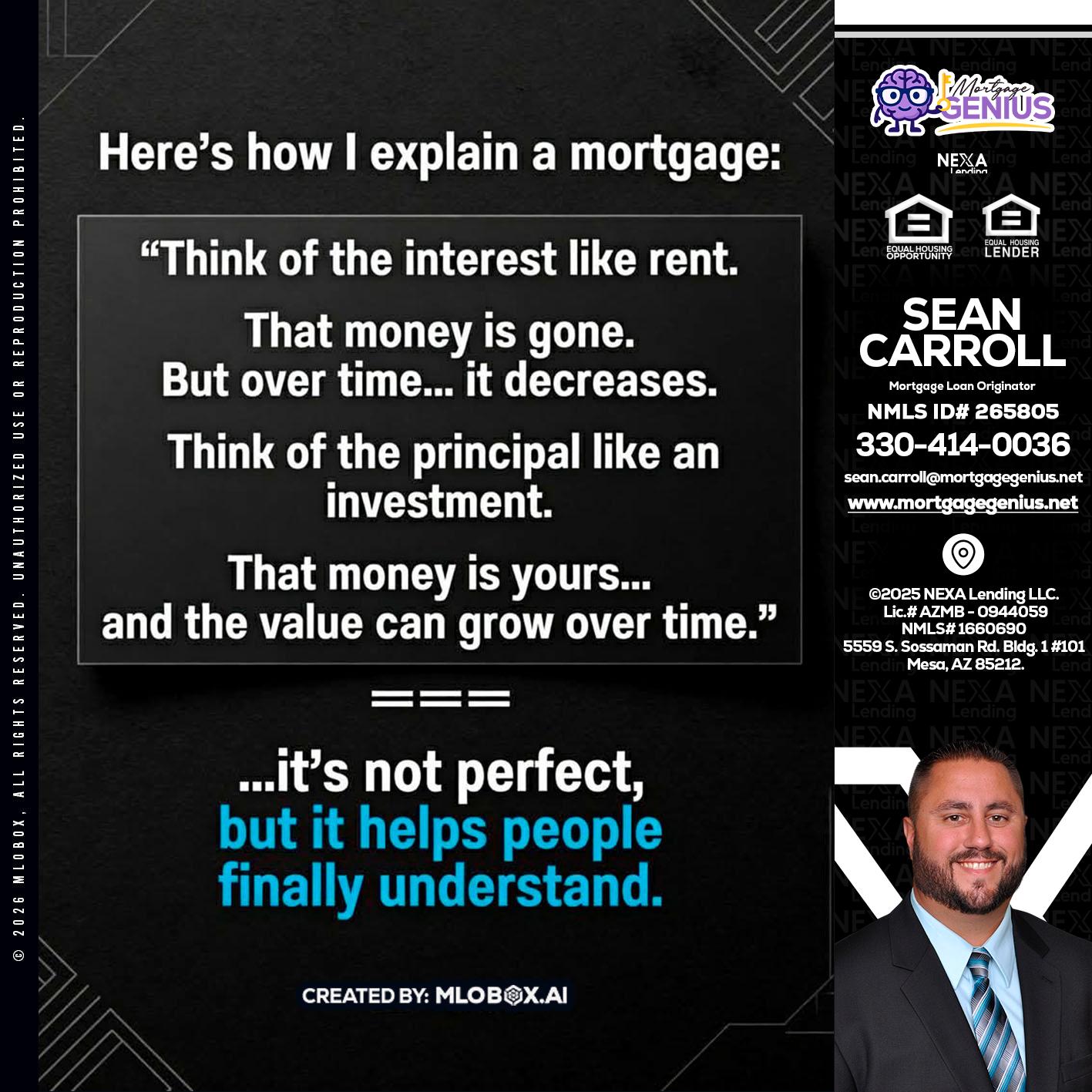 HERES NOW - Sean Carroll -Mortgage Loan Originator