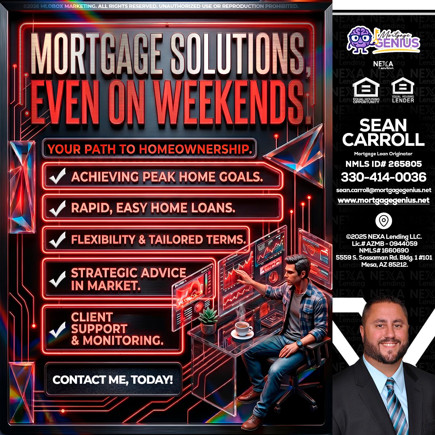 WEEKEND SOLUTIONS - Sean Carroll -Mortgage Loan Originator