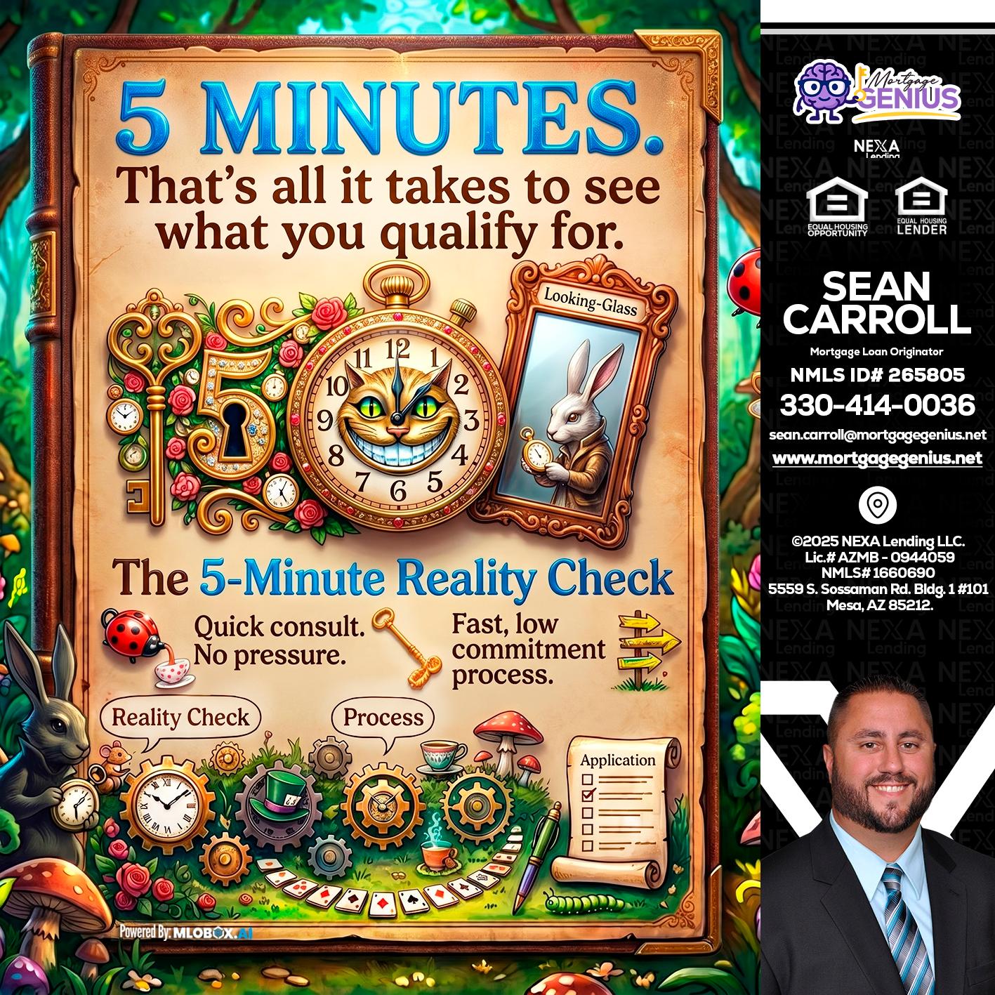 Reality Check! - Sean Carroll -Mortgage Loan Originator
