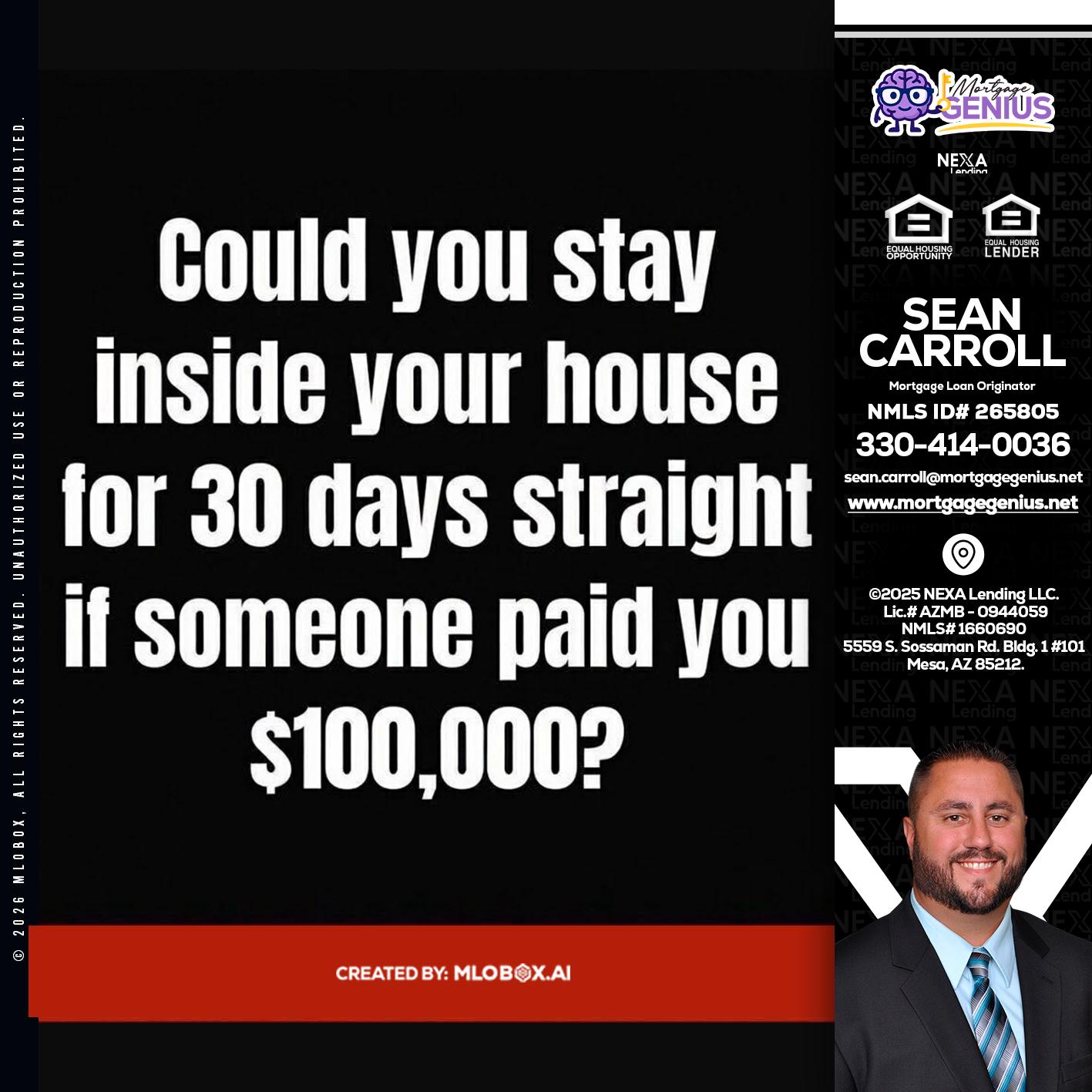 COULD YOU STAY - Sean Carroll -Mortgage Loan Originator
