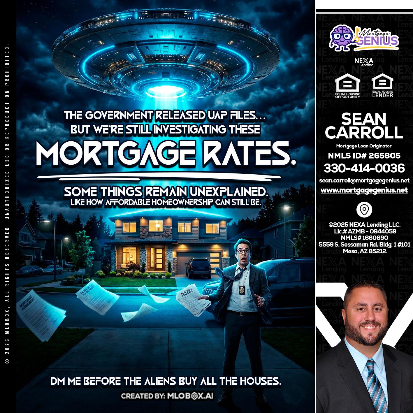 MORTGAGE RATES - Sean Carroll -Mortgage Loan Originator