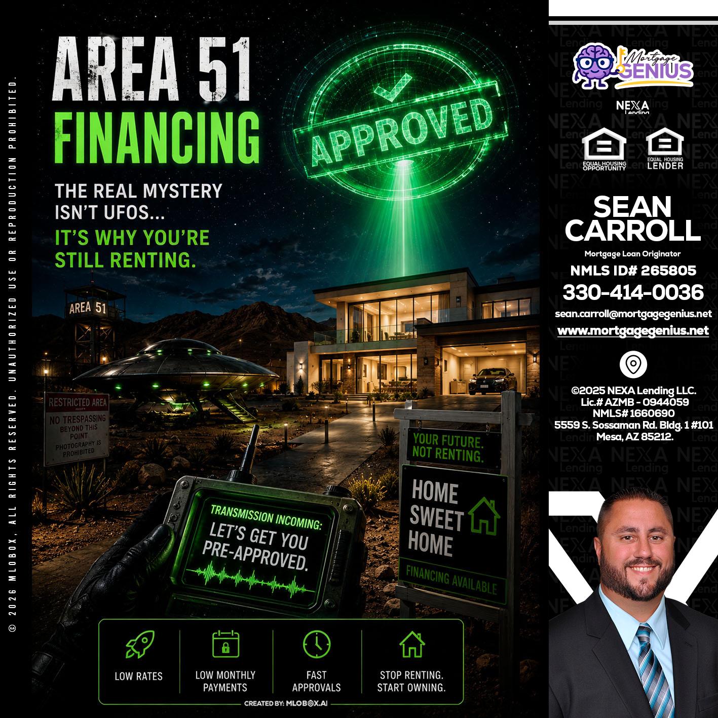 AREA 51 - Sean Carroll -Mortgage Loan Originator
