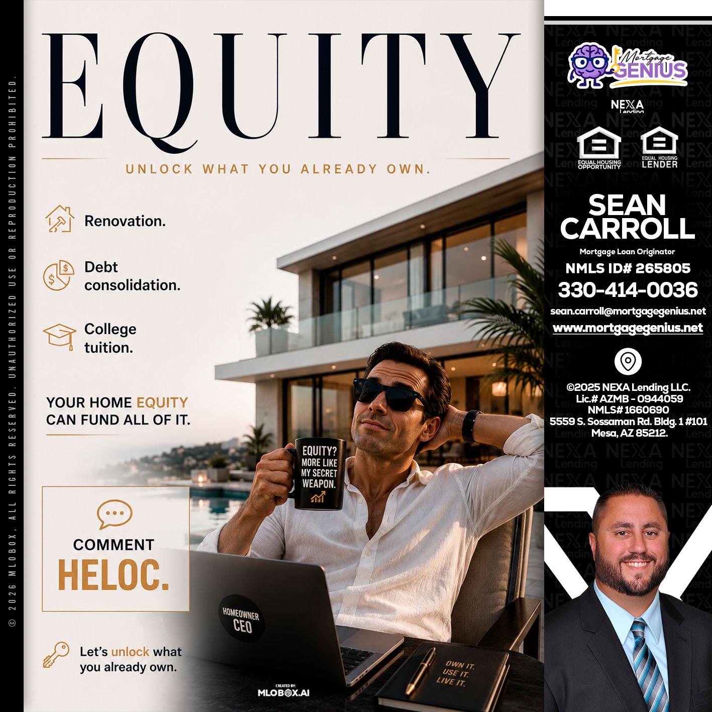 EQUITY - Sean Carroll -Mortgage Loan Originator