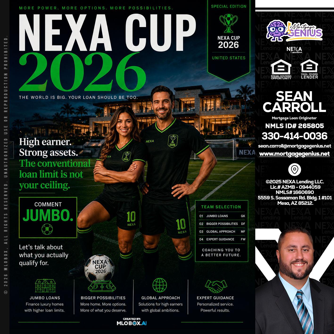NEXA CUP 2026 - Sean Carroll -Mortgage Loan Originator