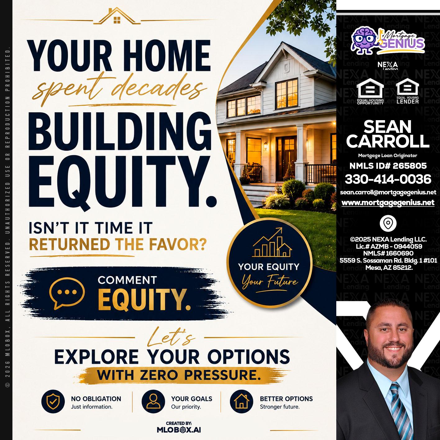 building equity - Sean Carroll -Mortgage Loan Originator