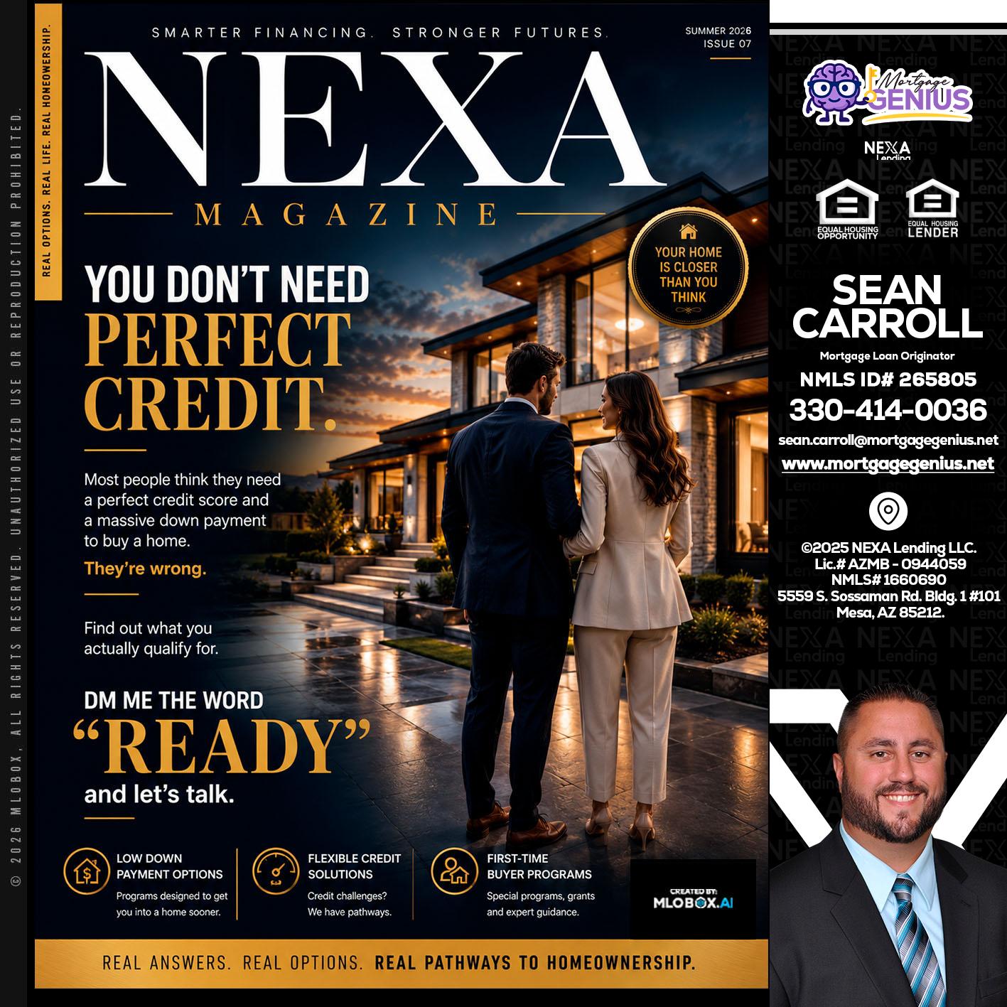 NEXA MAGAZINE - Sean Carroll -Mortgage Loan Originator