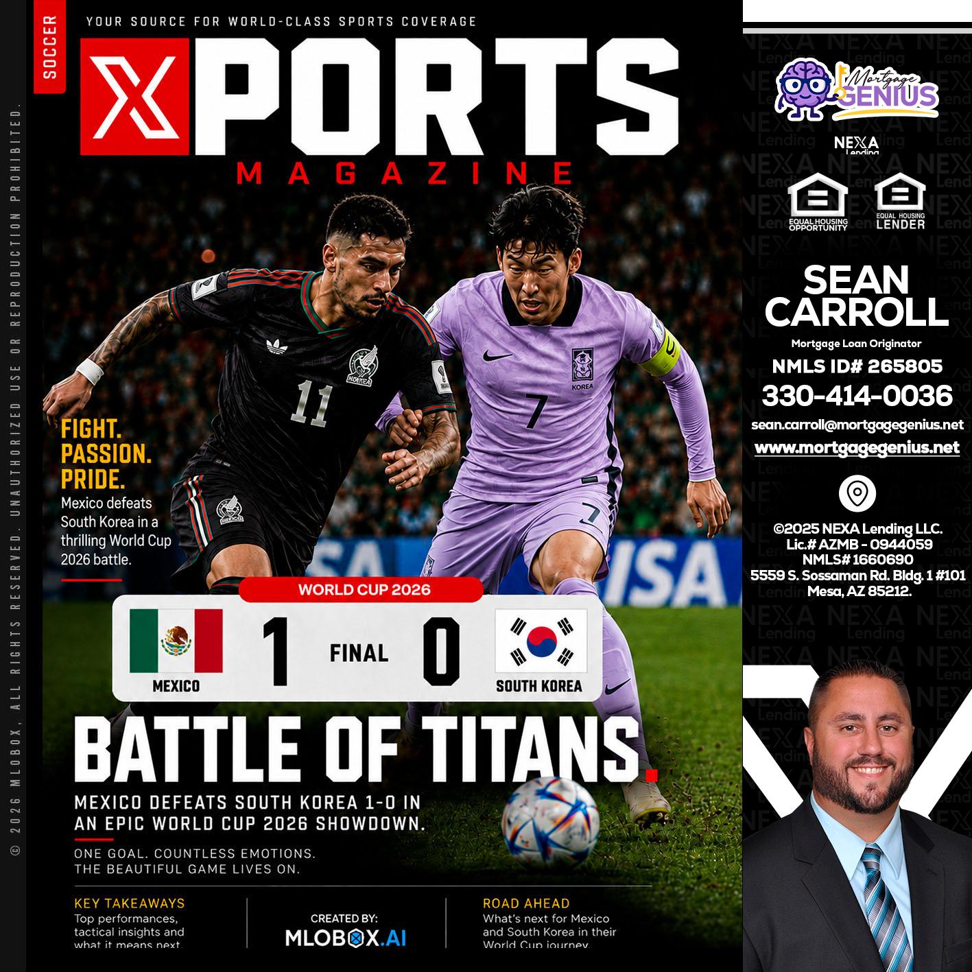 XPORTS MAGAZINE - Sean Carroll -Mortgage Loan Originator