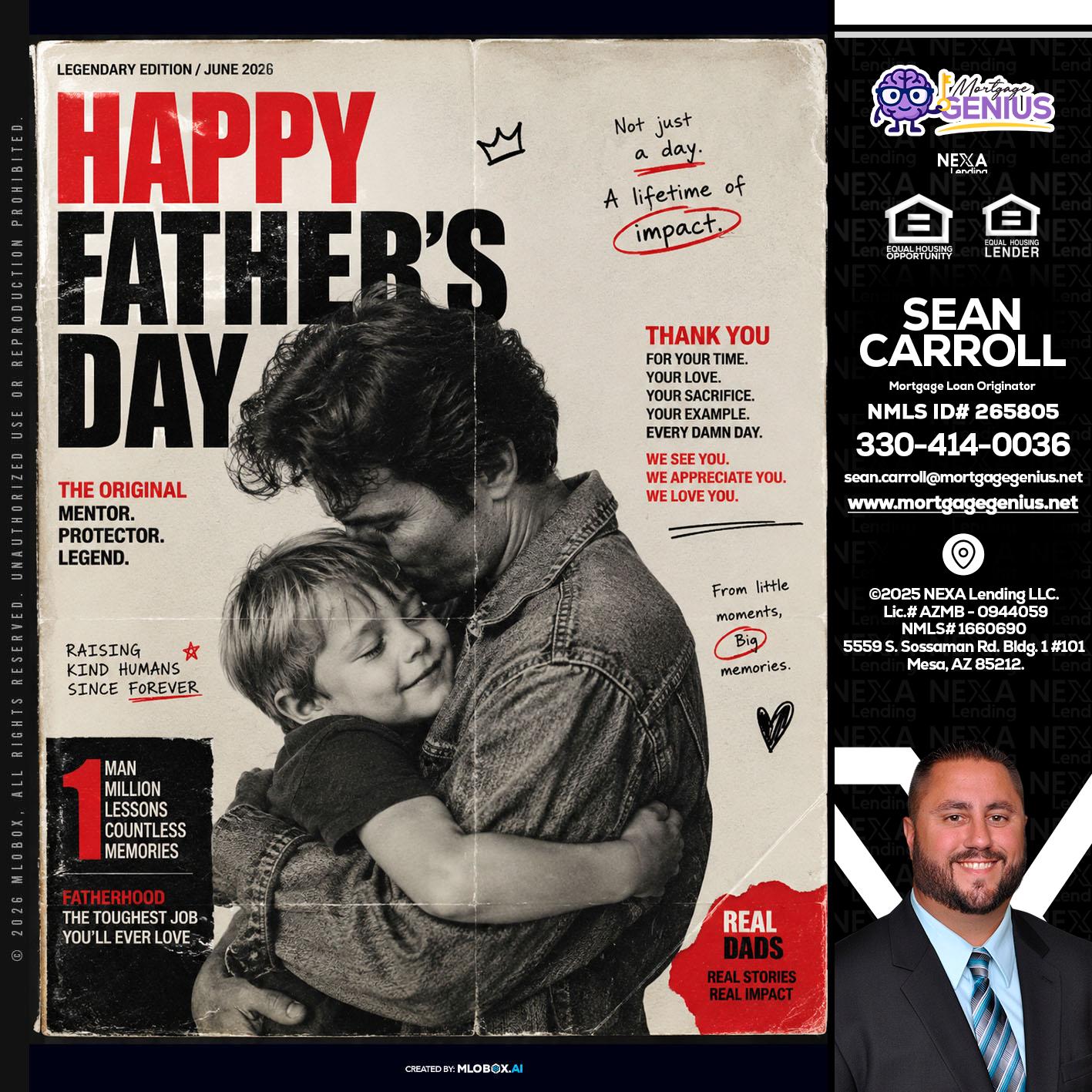 HAPPY FATHERS DAY - Sean Carroll -Mortgage Loan Originator