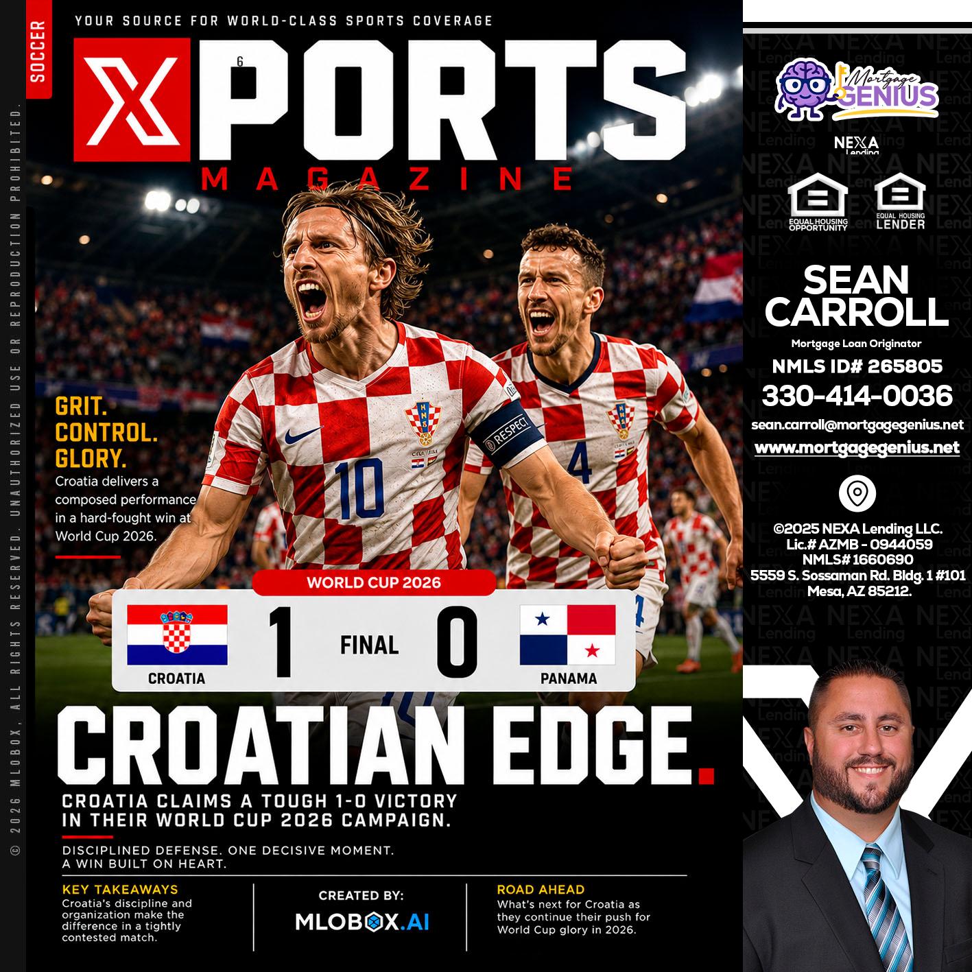CROATIA 1-0 PANAMA - Sean Carroll -Mortgage Loan Originator