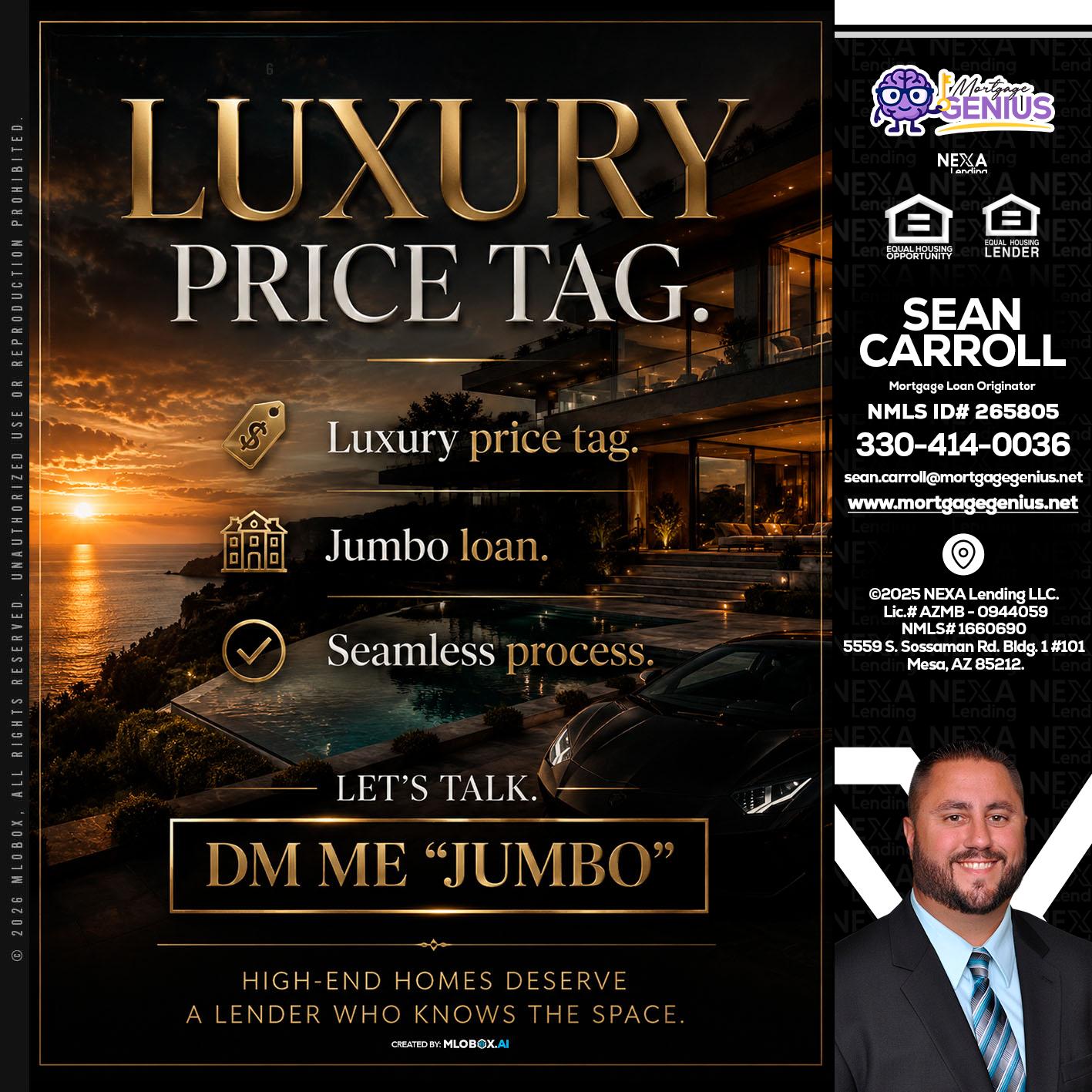LUXURY PRICE - Sean Carroll -Mortgage Loan Originator