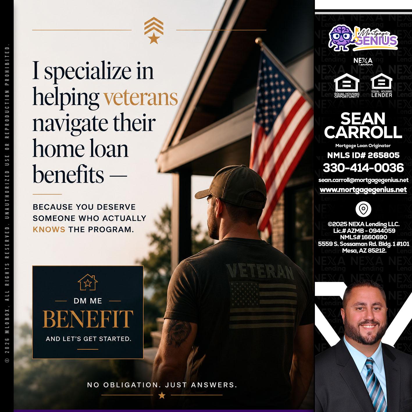 I SPECIALIZE - Sean Carroll -Mortgage Loan Originator