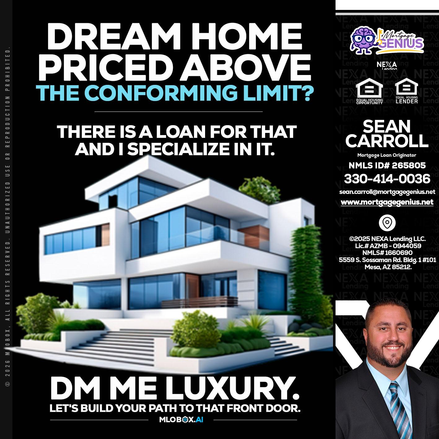 DREAM HOME - Sean Carroll -Mortgage Loan Originator