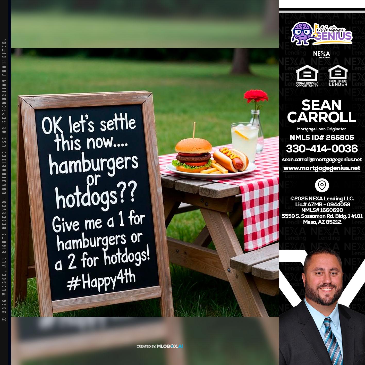 let settle this - Sean Carroll -Mortgage Loan Originator