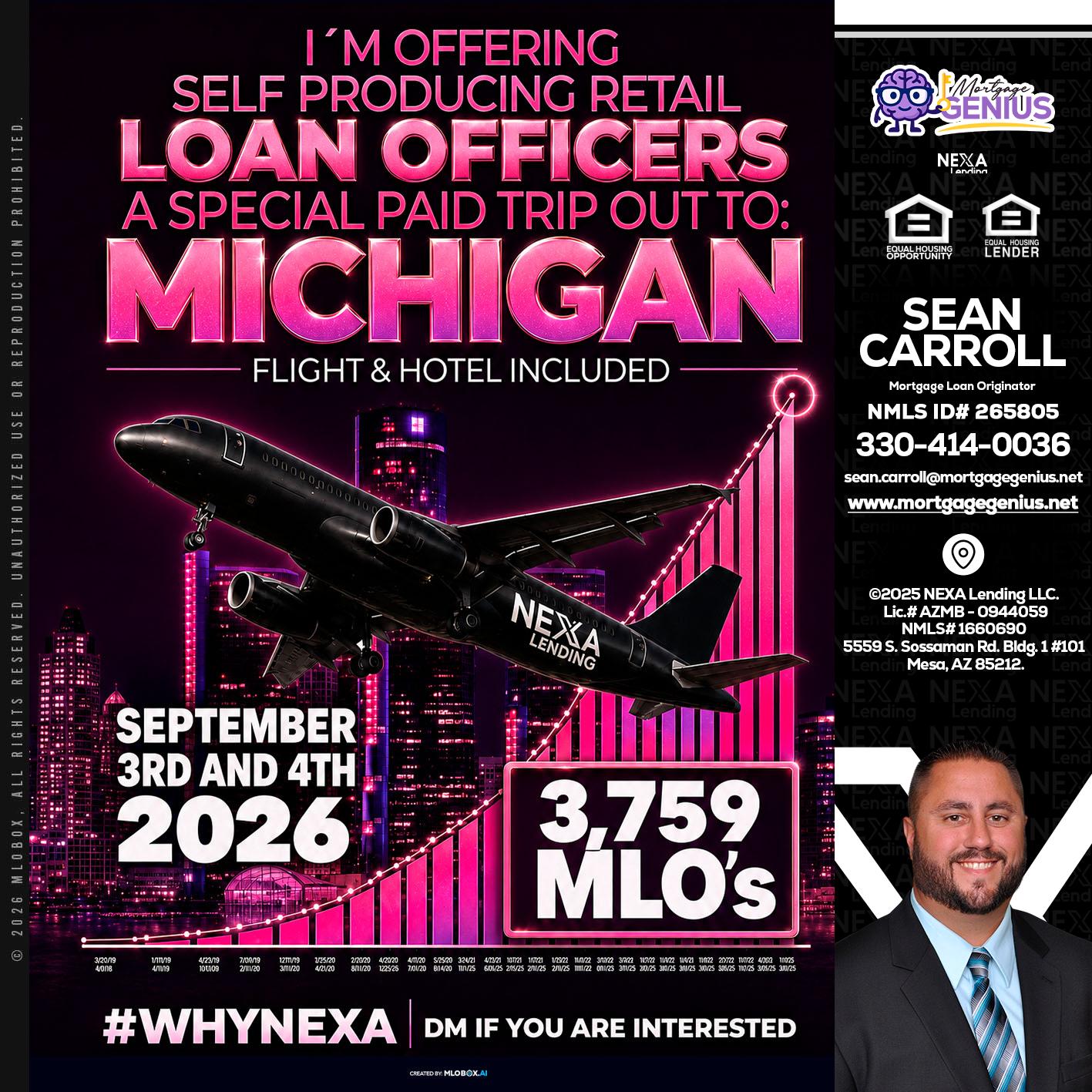 MICHIGAN TRIP - Sean Carroll -Mortgage Loan Originator