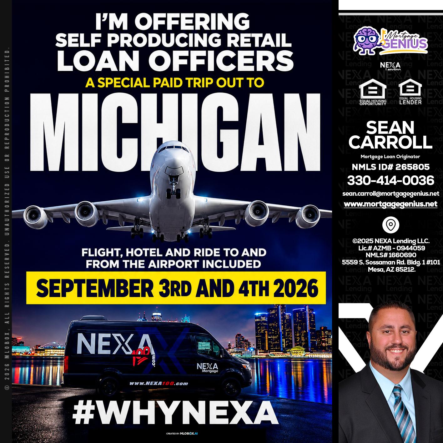 MICHIGAN - Sean Carroll -Mortgage Loan Originator