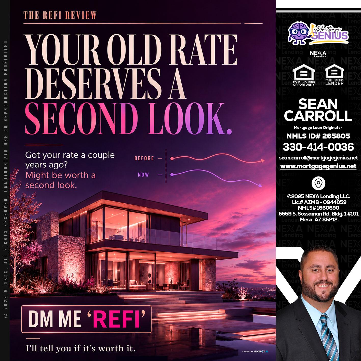 YOUR OLD - Sean Carroll -Mortgage Loan Originator