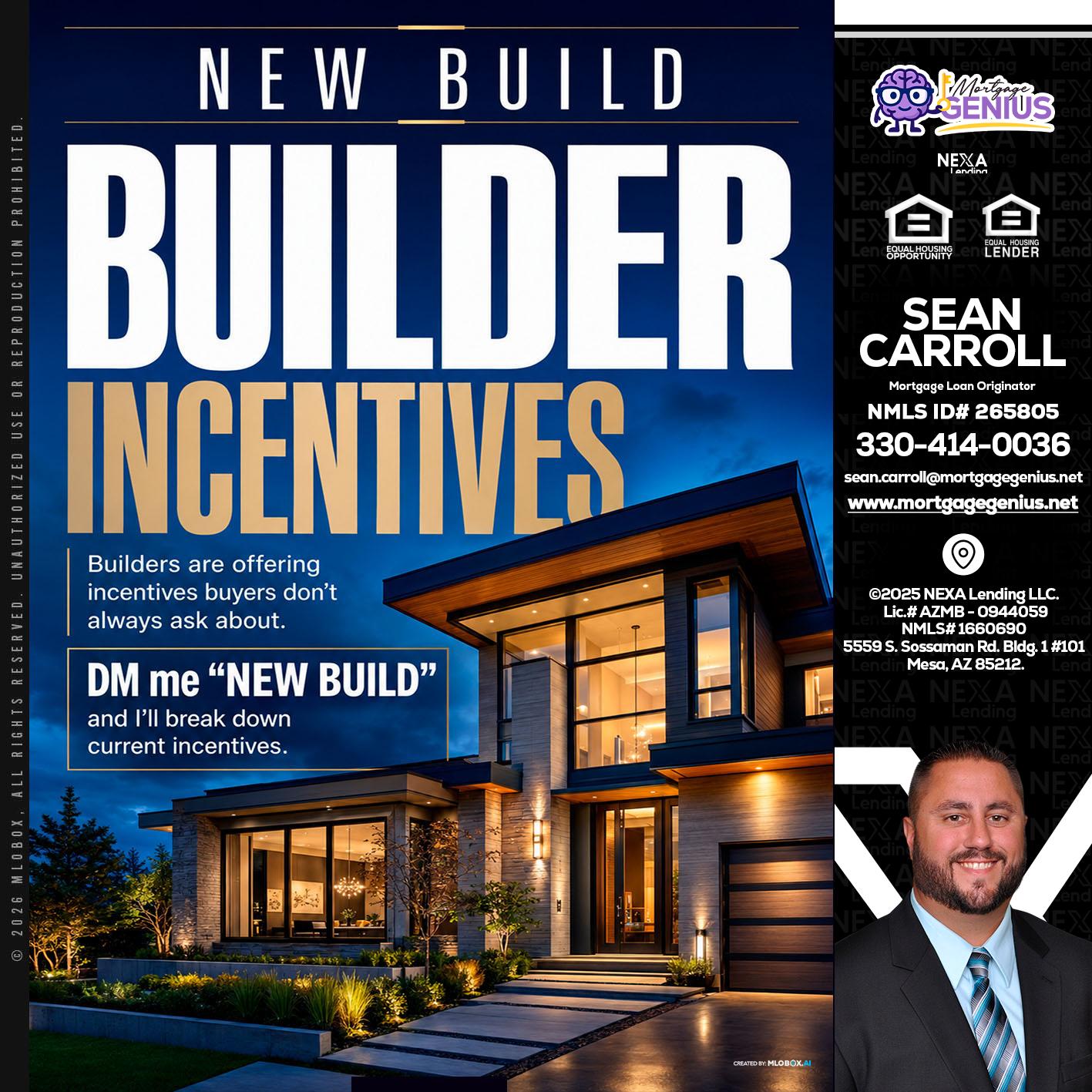 NEW BUILDER - Sean Carroll -Mortgage Loan Originator