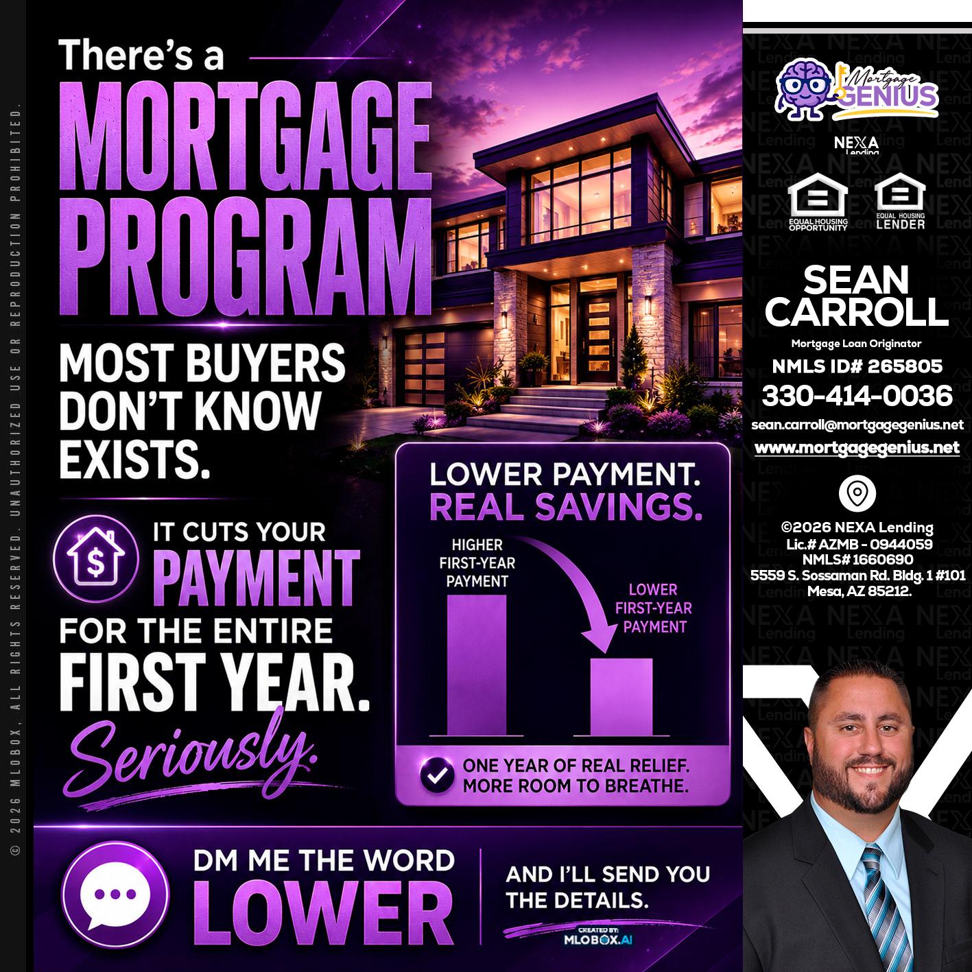MORTGAGE PROGRAM - Sean Carroll -Mortgage Loan Originator