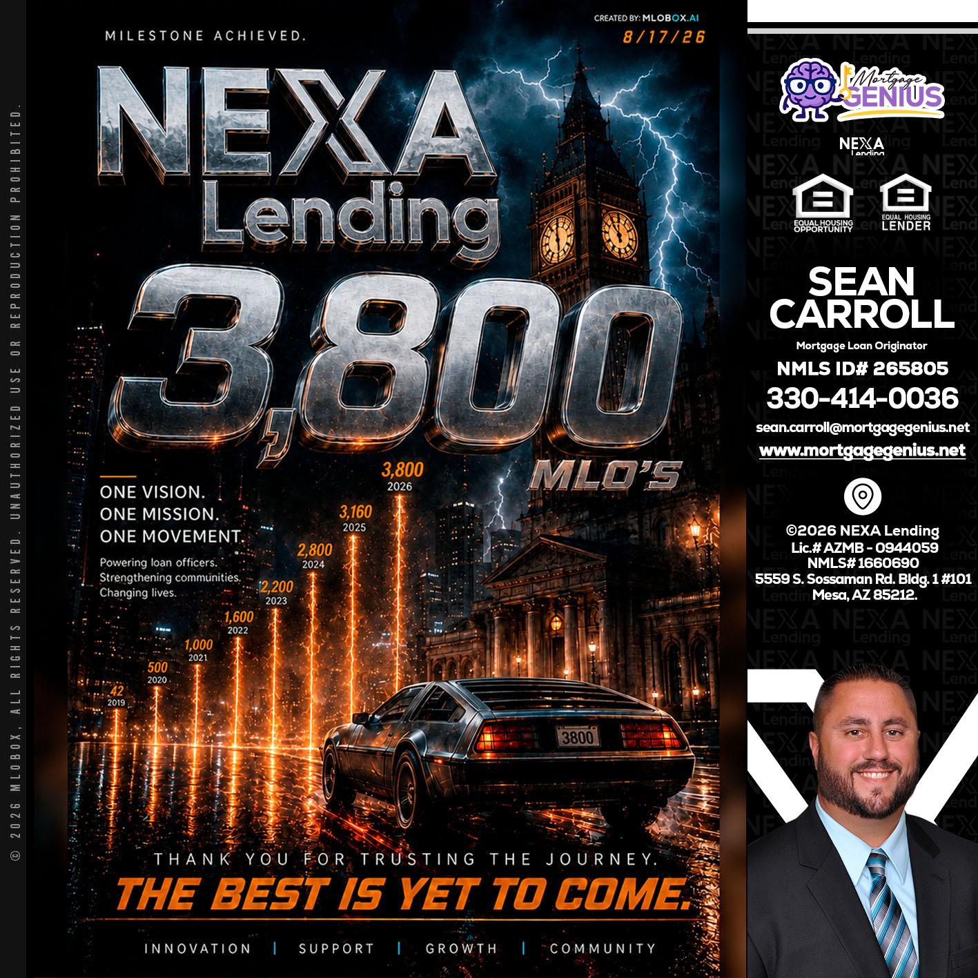 3800 future - Sean Carroll -Mortgage Loan Originator