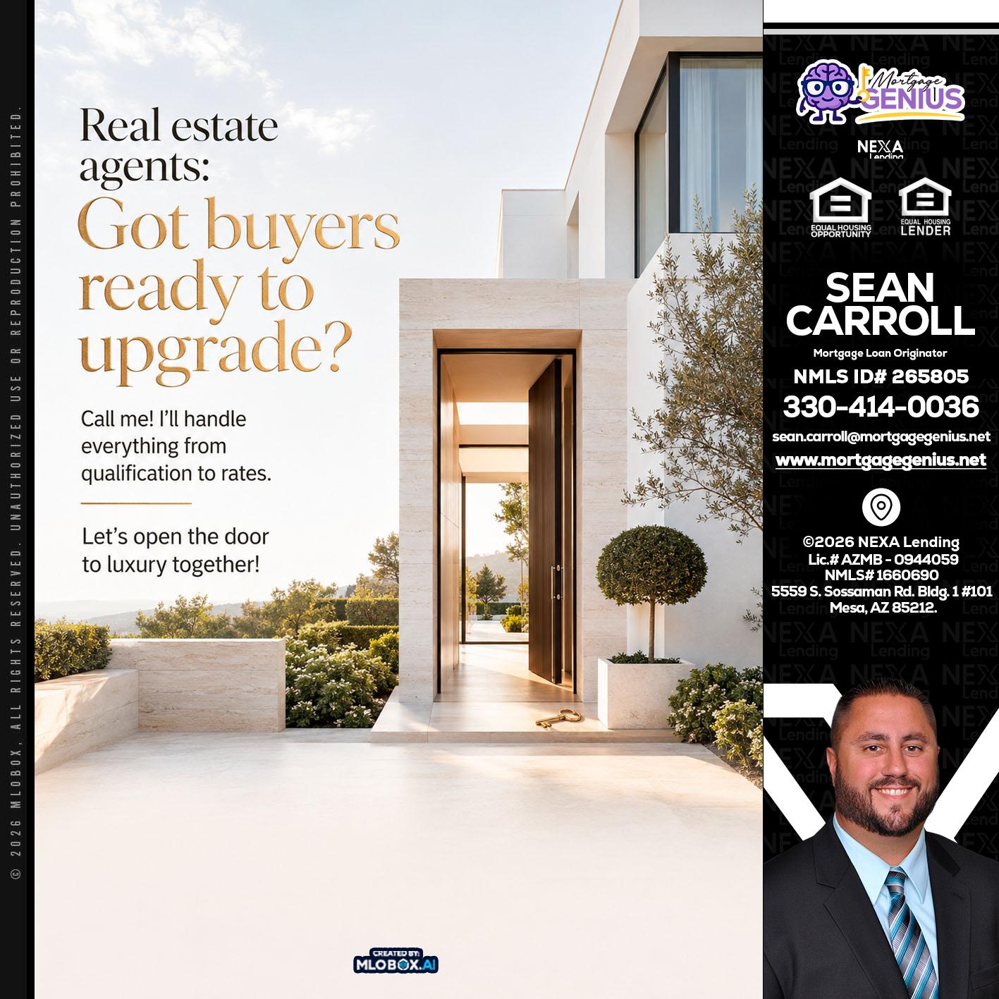 REAL ESTATE AGENTS - Sean Carroll -Mortgage Loan Originator