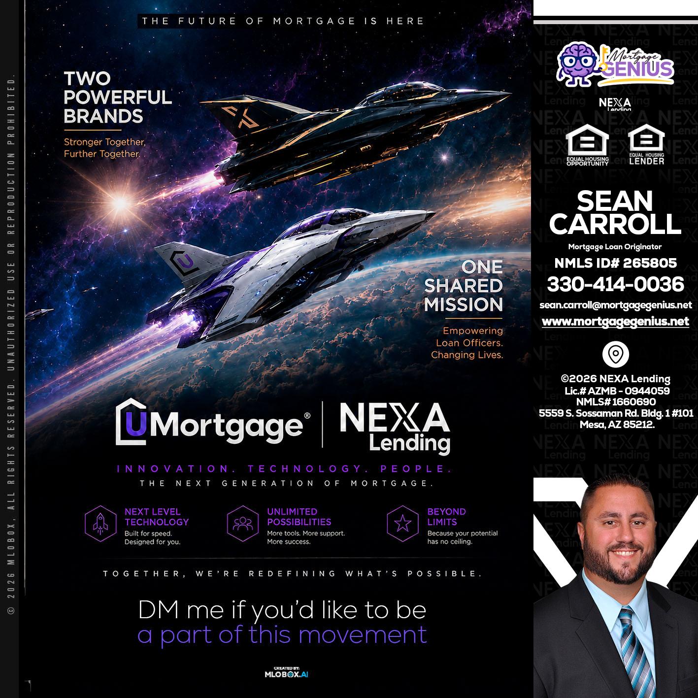 U Mortgage + NEXA lending - Sean Carroll -Mortgage Loan Originator